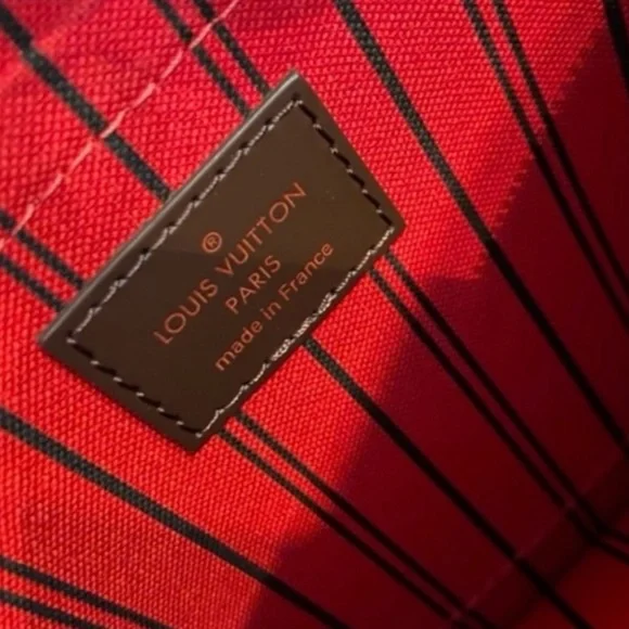 Authentic NEW Louis Vuitton Neverfull GM damier ebene wristlet pouch - Picture 8 of 10